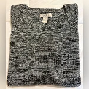 Bass Marled Gray Knit Sweater | Cotton Blend | Minimal Classic